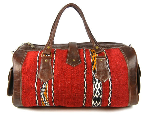 Red Marrakech Weekender Bag