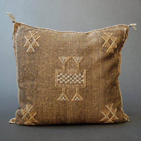 Moroccan Sabra Silk Pillow - Vintage