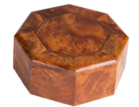Octagonal Burl Box Moroccan Thuya Wood