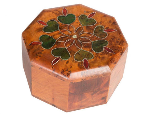 Octagonal Flower Box Moroccan Thuya Wood